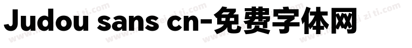 Judou sans cn字体转换